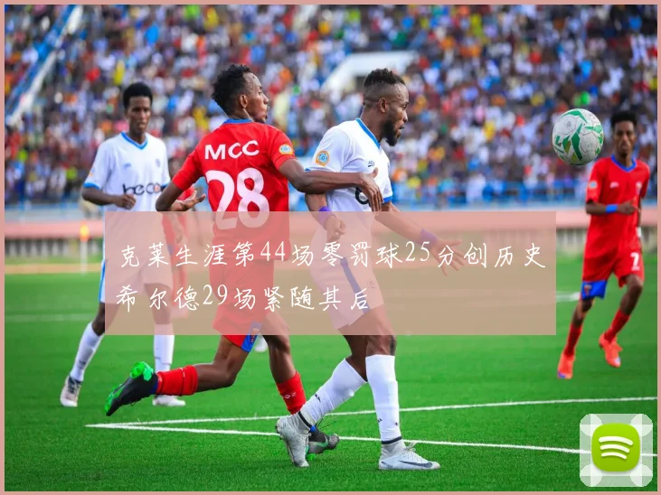 克莱生涯第44场零罚球25分创历史希尔德29场紧随其后